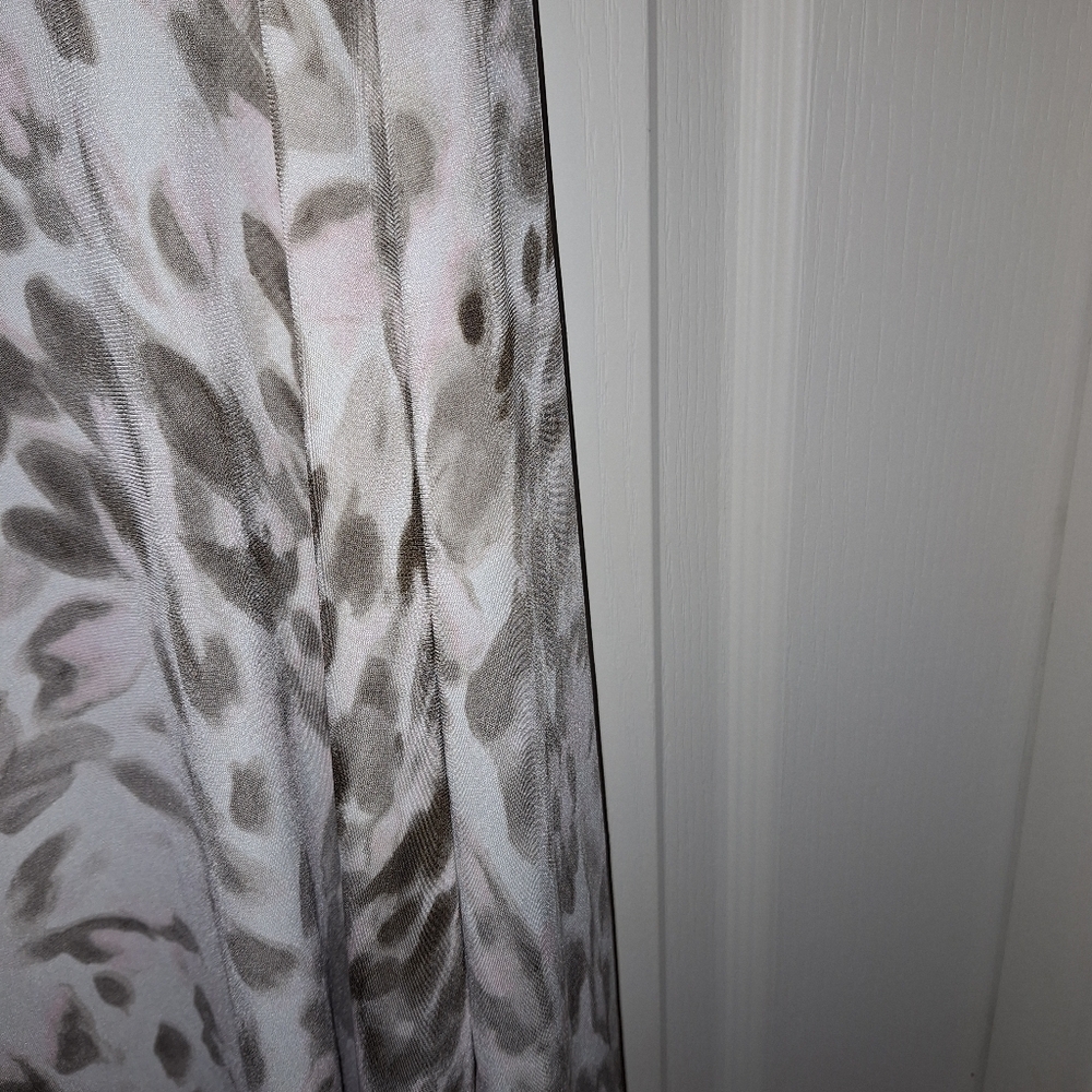 Chico's Animal Print Cowl Neck Long Sleeve Shirt - Picture 5 of 6